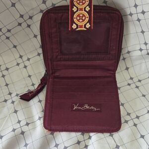 Vera Bradley Maroon and Gold Wallet